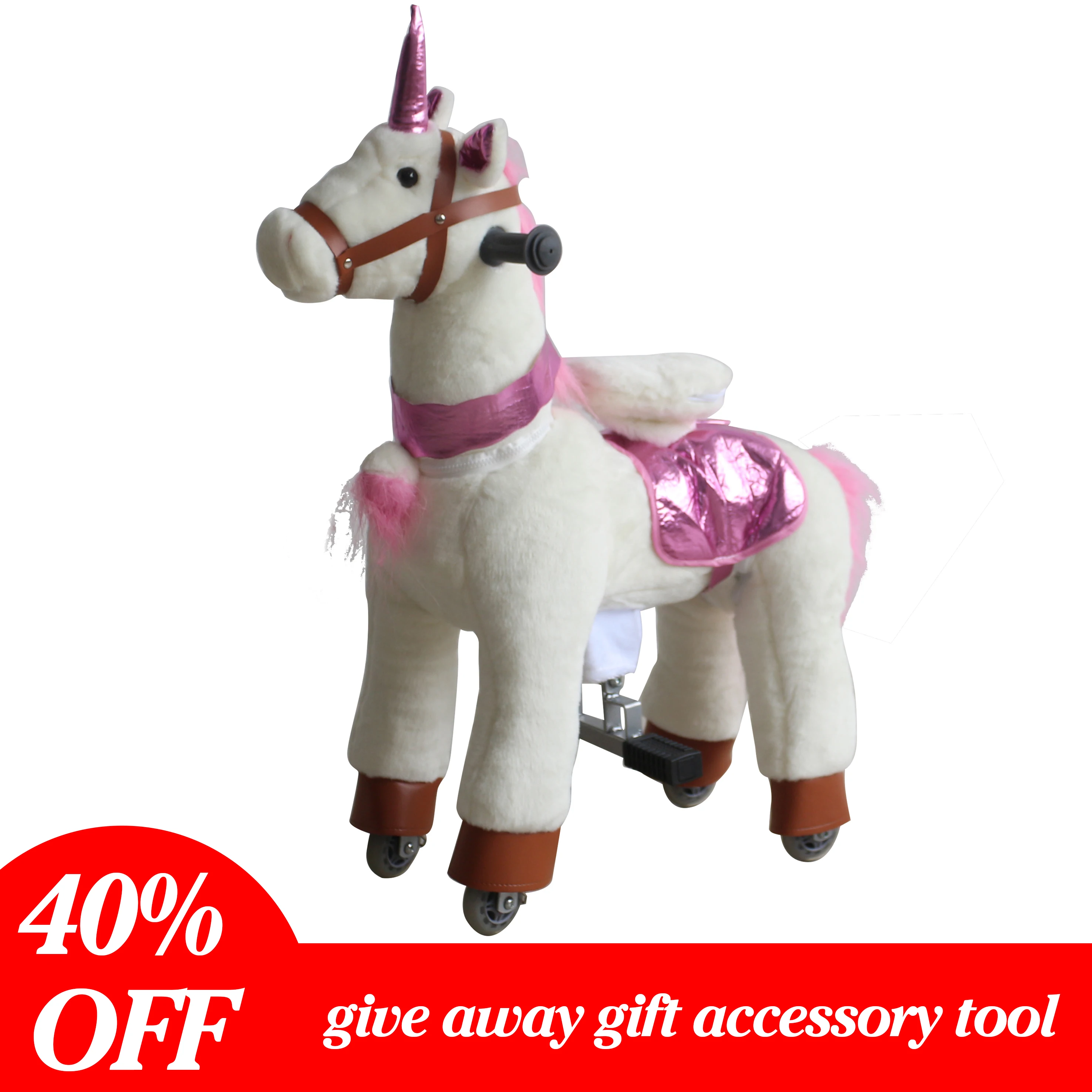 

Plush Ride On Horseback Toy With Wheels Racing Game Exercise Machine S Unicorn Pony Mechanical Horse Riding Simulator For Sale