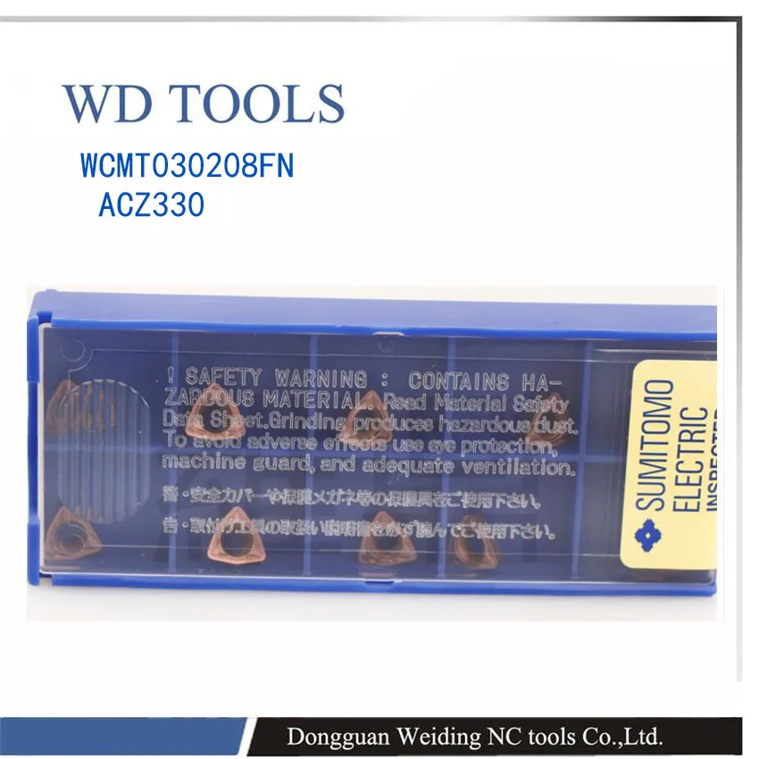 

10pcs WCMT WCMT030208 WCMT040208 WCMT06T308FN WCMT080412FN FN FN ACZ 330 boring drill turning cnc lathe to