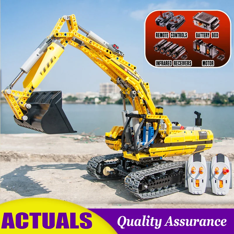 Remote Control Excavator 20007 LegoINGlys 8043 Technic Building Blocks