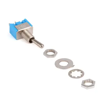 

10/pk MTS-101 2 Pin SPST ON-OFF 2 Position 6A 250V AC Mini Toggle Switches Nice