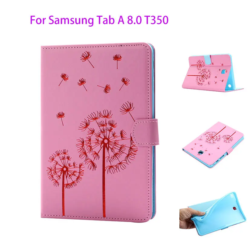 Кожаный чехол для Samsung Galaxy Tab A 8 0 T350 T351 T355 P350 мягкий силиконовый защитный с