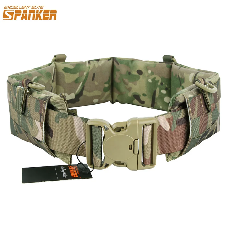 

EXCELLENT ELITE SPANKER Outdoor Tactical Molle Nylon Patrol Waist Belts Army Military Accessories Jungle Hunting Combat Men Belt