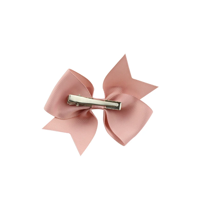 Hair Bow Boutique Solid Grosgrain Ribbon Hairgrips Hair Clips Headwear Barrette Bowknot For Women Girls Accessories (1)
