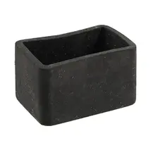 HGHO-Table Chair Leg Black Rubber Rectangle 25mm x 38mm Protective Foot
