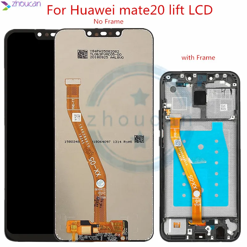 Для Huawei mate 20 lite LCD с рамкой дисплей кодирующий преобразователь сенсорного экрана