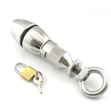 stainless steel open and close anal plug dilator anus expander stimulator heavy-type butt plug metal buttplug sex toys