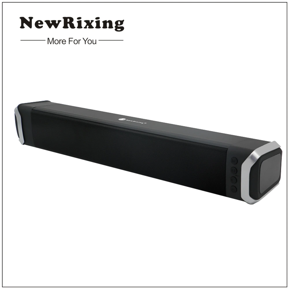 

NewRixing Soundbar Wireless Bluetooth Speaker 10W 3D Stereo Sound System Support TF AUX Sound Home Theater TV Computer Speaker