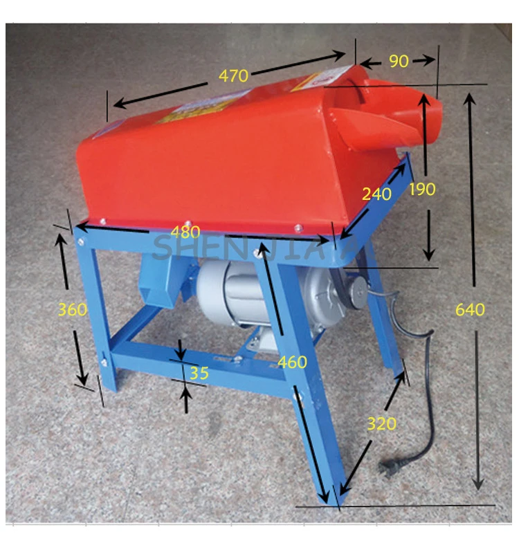 Мелкая бытовая электрическая кукурузы шеллером фермы Кукурузы Молотилка Шеллером Машина кукурузы для зачистки 220 В 1.25KW 1 шт