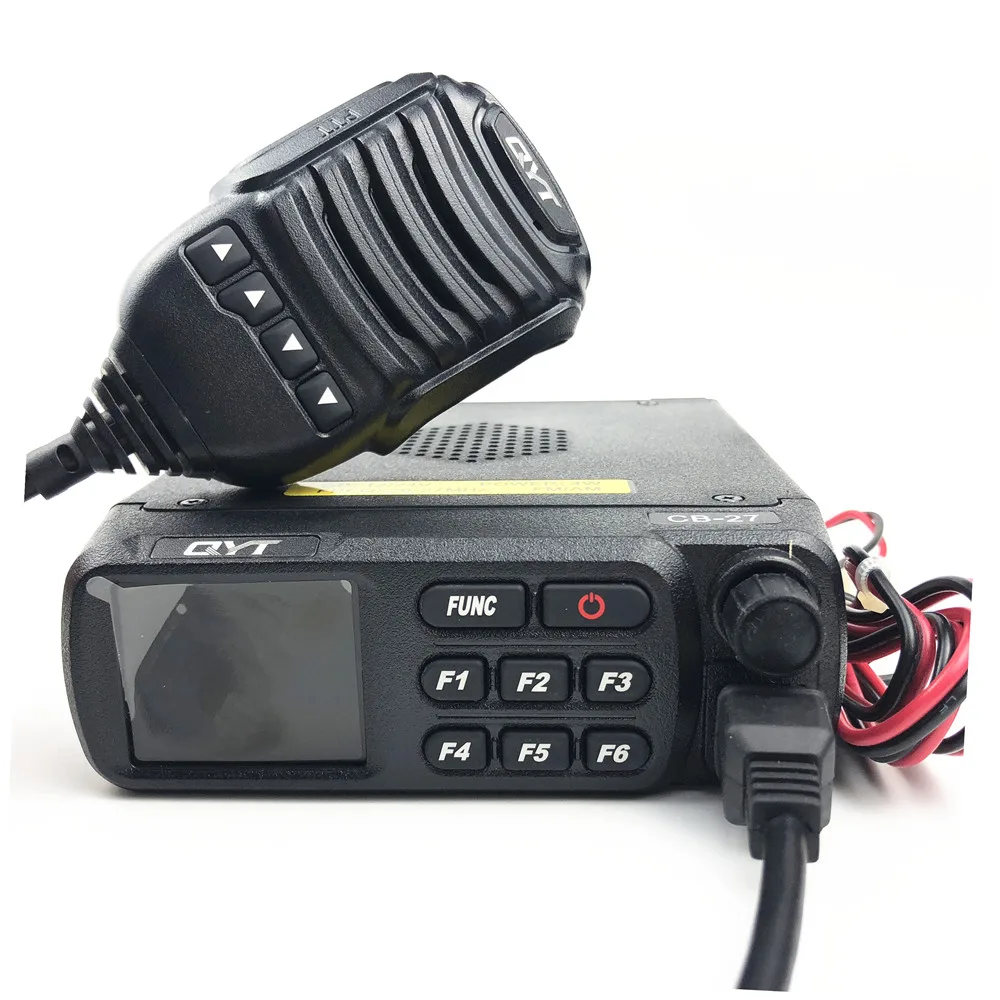 QYT CB-27 CB радио 26,965-27,405 МГц AM/FM 12/24V 4 W ЖК-дисплей Экран shortware Citizen Band мульти-нормы Ham Мобильная радиостанция CB сертификатом от сертификационной 27