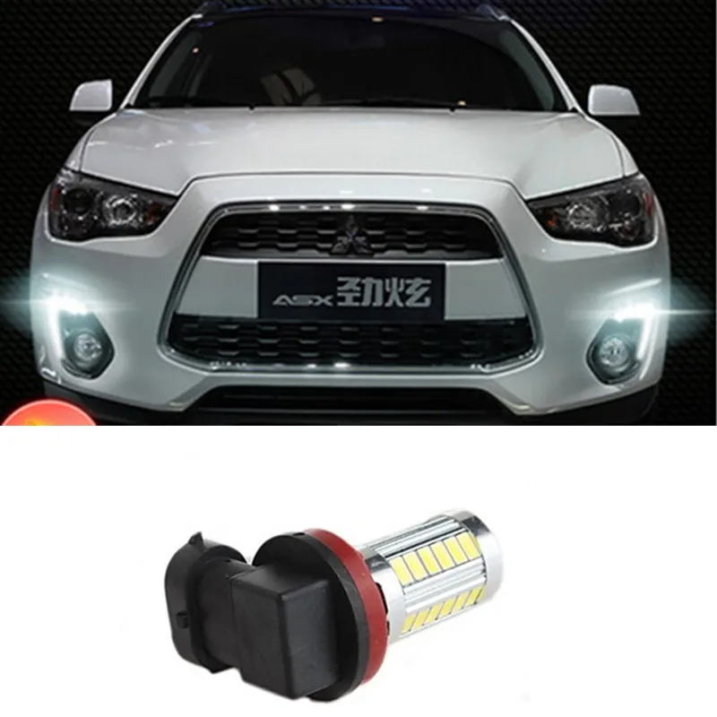 2x No error Bright White H11 LED Fog Light Daytime Running Light Bulb