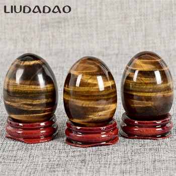 

Undrilled Tigers Eye Yoni Eggs 3Pcs/Set Kegel Ball Exercise Massage Pelvic Floor Muscle Ben Wa Ball Health Care Tools Tigenting