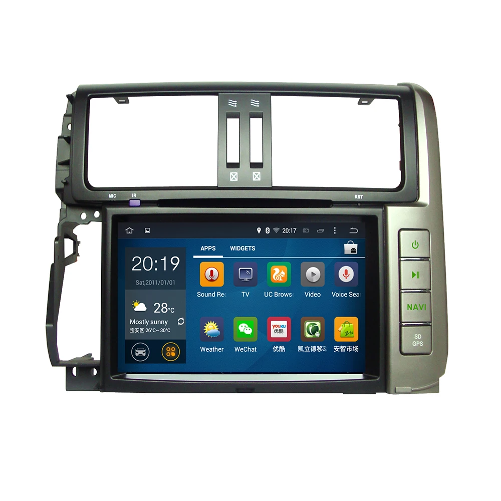 Автомобильный мультимедийный проигрыватель Android 10 32 ГБ + 4 Гб GPS навигация CD DVD