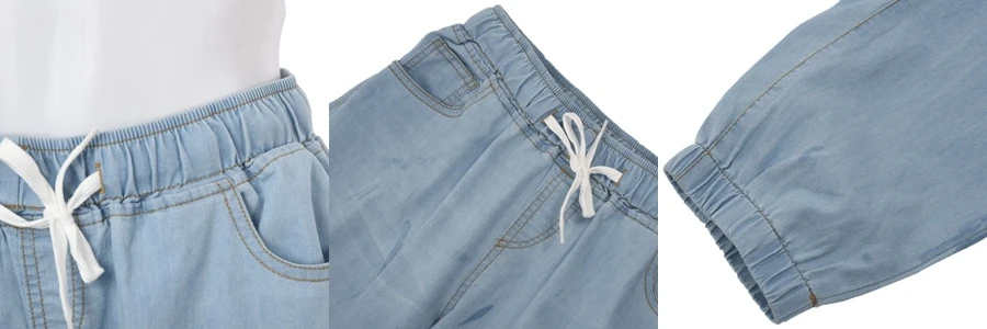 Новые осенние брюки-карандаш винтажные джинсы с высокой талией новые женские брюки длинные брюки свободные ковбойские брюки размера плюс 5XL 6XL