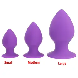Фиолетовый силиконовый присоске anal plug большой анальный expander g Стимулятор точки buttplug анус Расширитель большой Анальная пробка взрослых