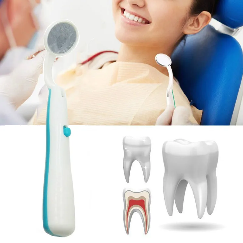 

2Pcs LED Light Dental Mirror Teeth Checking Illuminated Tooth Oral Care Mouth Mirror Oral Hygiene Checking Mirror Dentist Tools