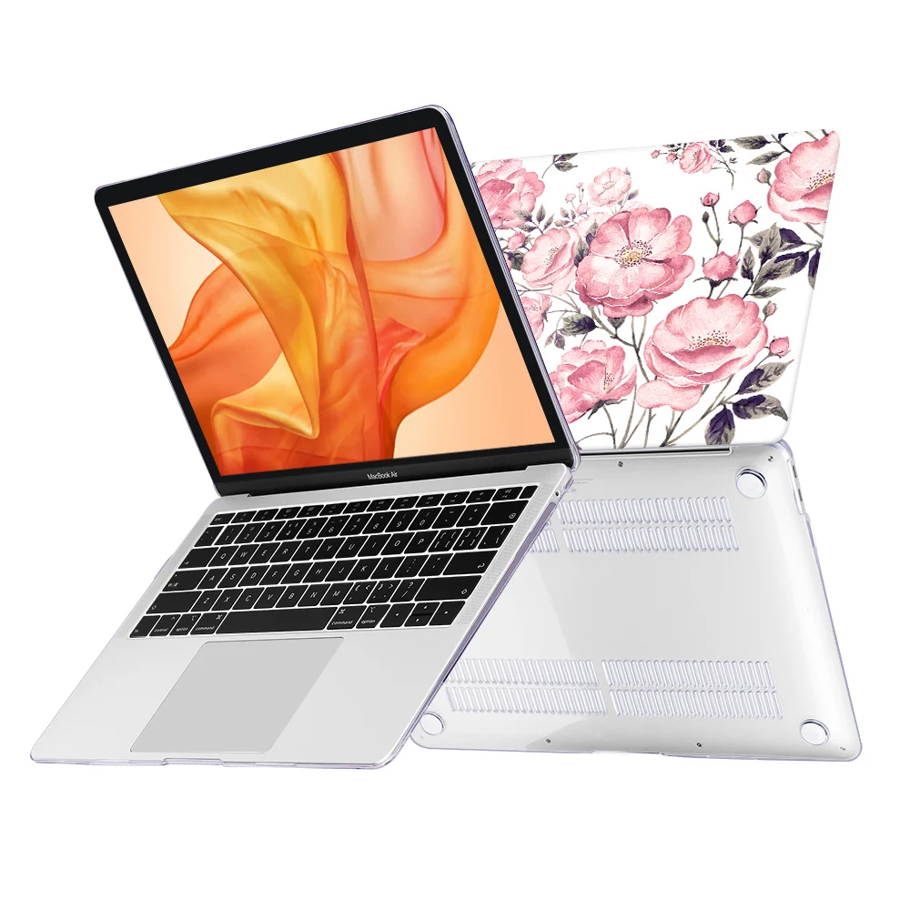 Пластиковый чехол для ноутбука с цветочным принтом для MacBook Air Pro retina 11 12 13 15 для Mac book Air Pro 13,3 дюймов A2159 сенсорная панель