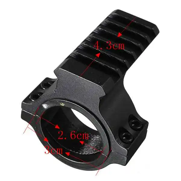 3PCS Tactical 30mm Rifle Air Gun Scope Mount Hunting Ring Adapter Tube