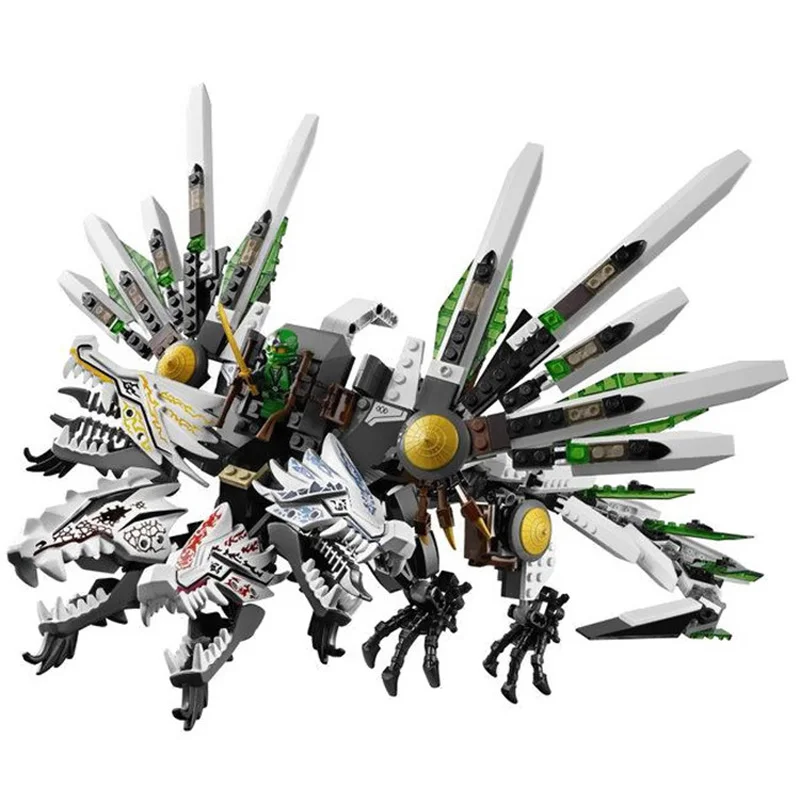 LELE 79132 Ninja legoe ninjagoes Армагеддон Эпический дракон битва 959 шт. наборы строительных