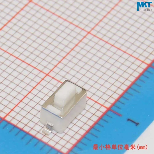 100 шт. черный белый SMD 2 Pins оснастка Микро Кнопка мгновенный переключатель 3*6*4 3/4 5/5