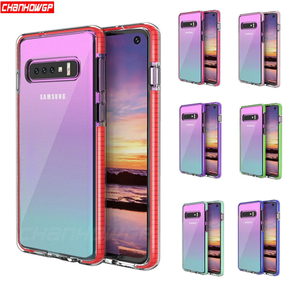 

Two tone Soft Silicone TPU Case For Samsung Galaxy S8 S9 S10 Plus A10 A30 A40 A50 A60 A70 M10 M20 A6 A7 A9 J4 J6 J8 2018 J7