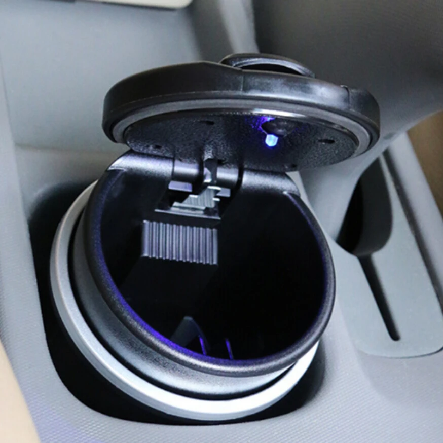 

Car Led Ash Tray Ashtray Storage Cup For Lada Priora Sedan sport Kalina Granta Vesta X-Ray XRay Car Styling Accessories