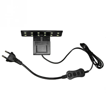 

EU Plug Aquarium Led Lighting 220V Waterproof Clip-on Lamp 5W LED Aquarium Light Plants Grow White Color Lighting