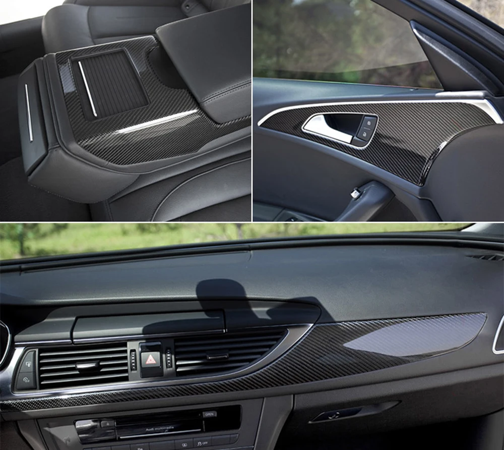 5D High Glossy Carbon Fiber Vinyl Film 40CMx200CM Car Styling Accessories