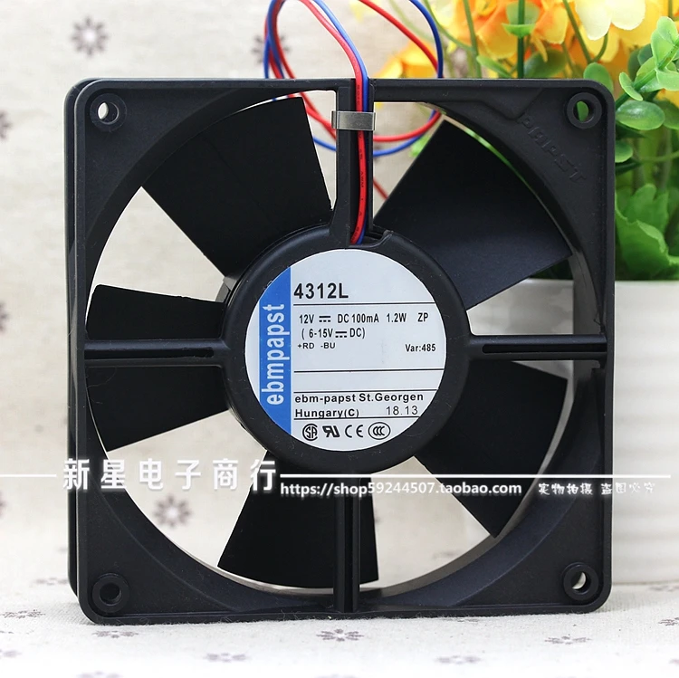 Бесплатная доставка. Новый оригинальный вентилятор охлаждения 12V 1 2 W 0.1A 4312L 12032 12cm
