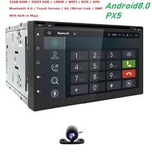 2 Din 7 “Car DVD Radio Player Android 8.0 8 Core Universale Auto Rubinetto Tablet PC 2din Per Nissan GPS Audio Stereo Lettore 4G + 32G DAB +