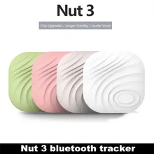 Minirrastreador inteligente nozes 3 bluetooth, localizador inteligente anti-perda, alarme, lembrete de perda, etiqueta, itag, localizador de crianças, gps localizador de localizador