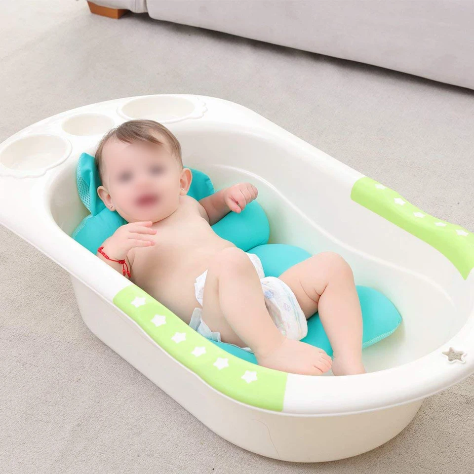 Baby Bather Infant Bath Support Bath Seat Pad,Bath Seat Support Net,Floating Soft Baby Bath Pillow /& Lounger Newborn Pad Tub Cushion