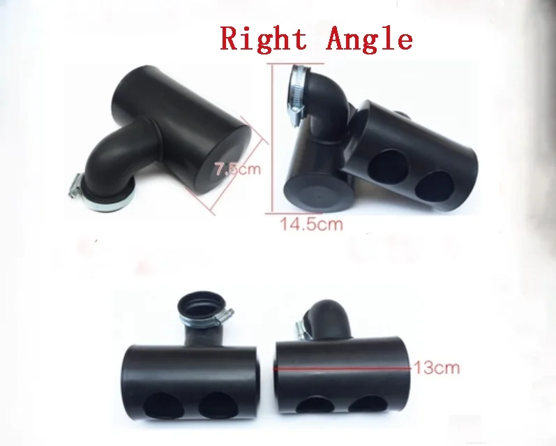 

35/38/42 / 45mm Right Angle Motorcycle ATV Pit Moto Scooter Air Filter Intake Air Filter Filter For Honda Yamaha Black