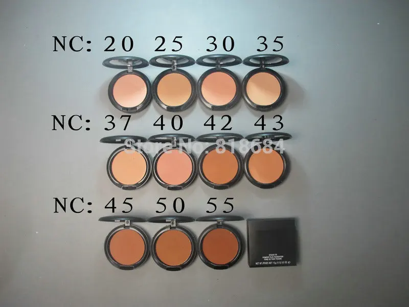 Mac Studio Fix Powder Foundation Color Chart