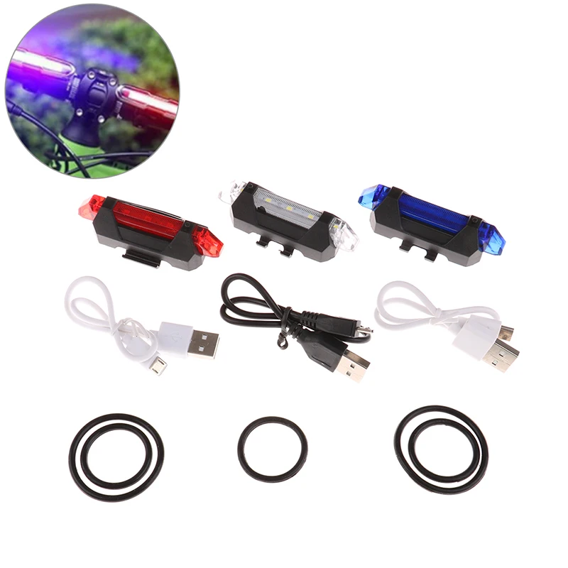 Gmarty прибытие USB Перезаряжаемый велосипед светодиодный задний фонарь