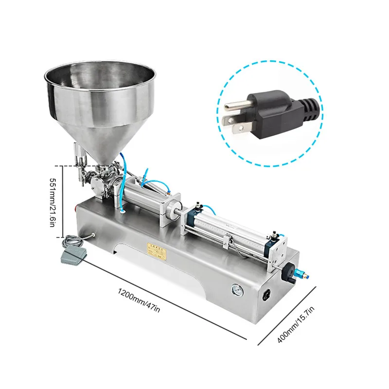 Машина для розлива пищевых продуктов ручной напор из нержавеющей пасты дозирующее оборудование для упаковки жидкостей продается