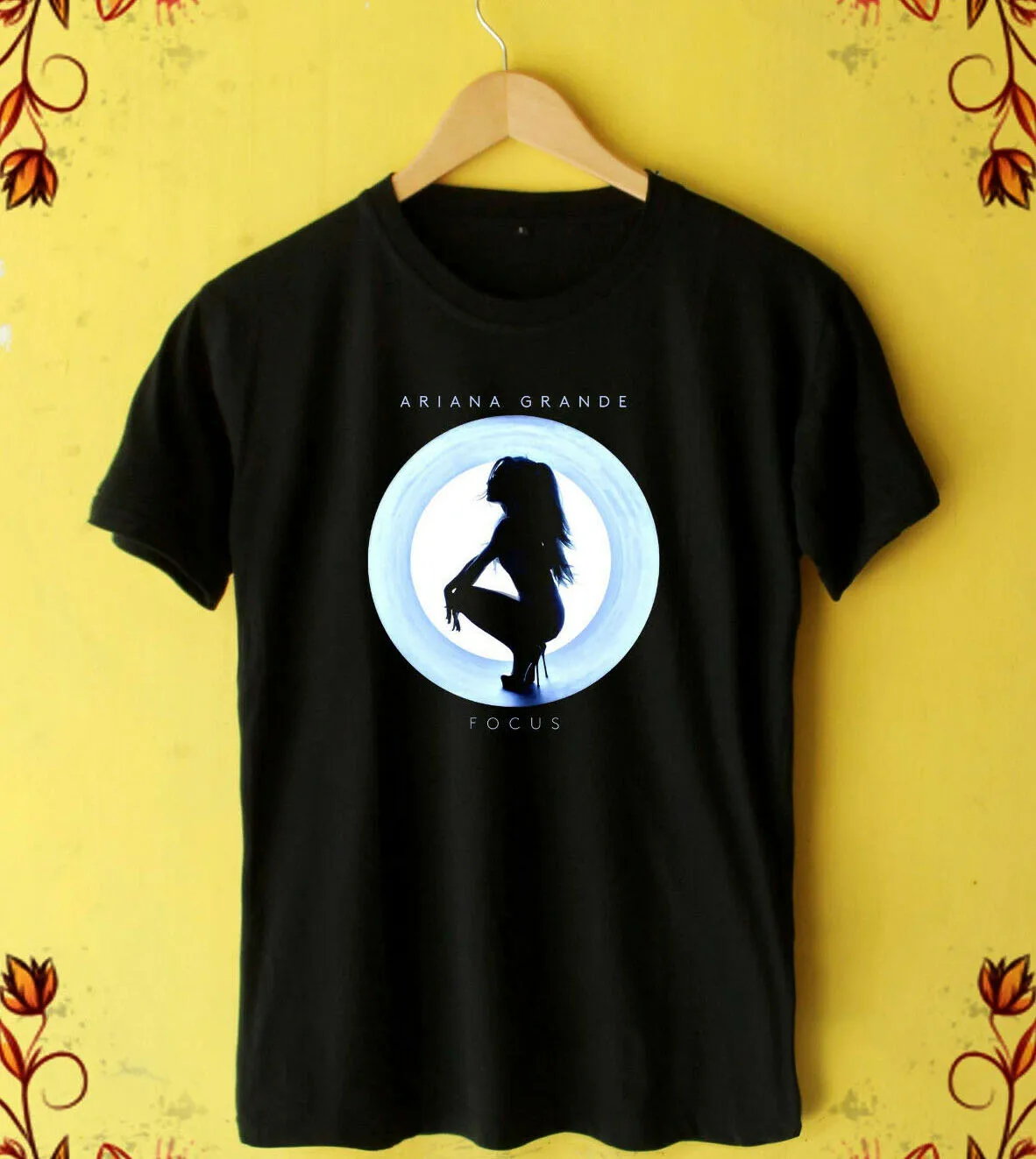 Ariana Grande Dangerous Woman Album футболка унисекс Одежда S-3XL черная модная повседневная с