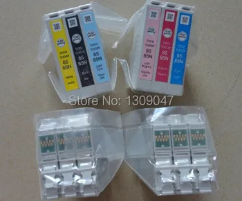 

Free shipping T0851 T0852 T0853 T0854 T0855 T0856 genuine ink cartridges For Epson R330 1390