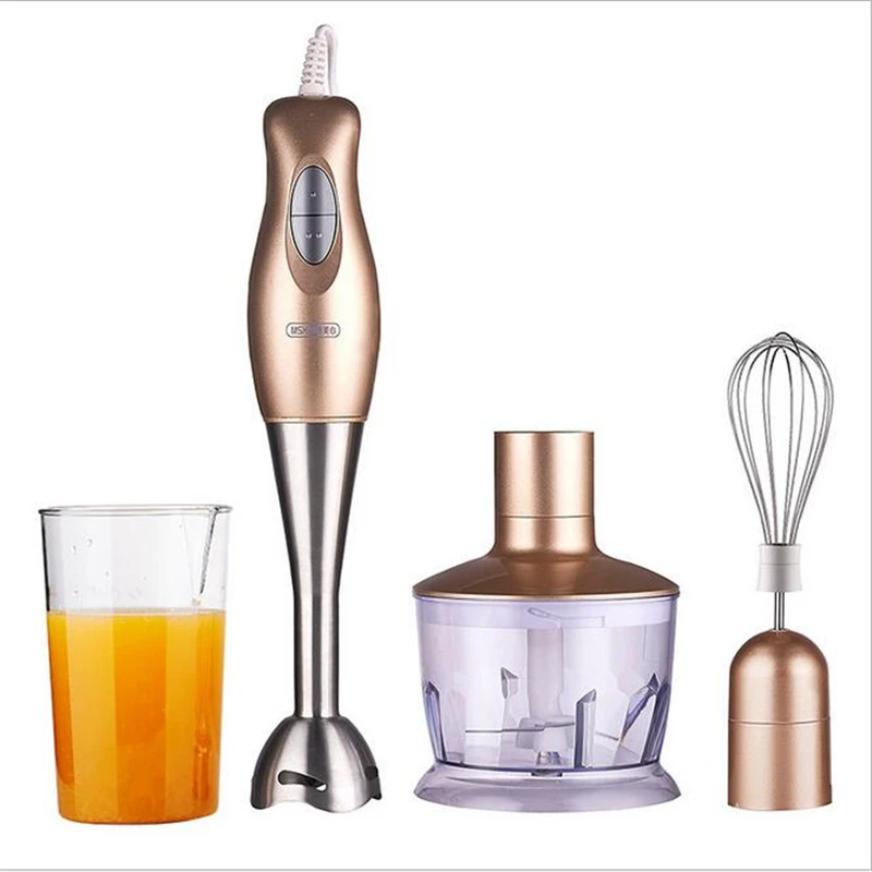 

220V Handheld Electric Food Mixer Multifunction Blender Electric Cooking Machine Egg Whisk With Stainless Steel Blade