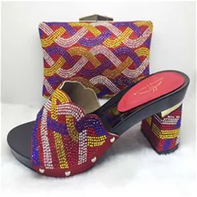 African shoes and matching bags Italian Red popular design font b women b font Italian matching