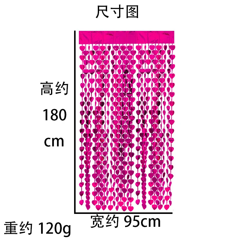 95*180 см свадебное украшение из фольги с блестками, занавеска с бахромой, свадебный фон для дня рождения, дня рождения, юбилея, декор casamento