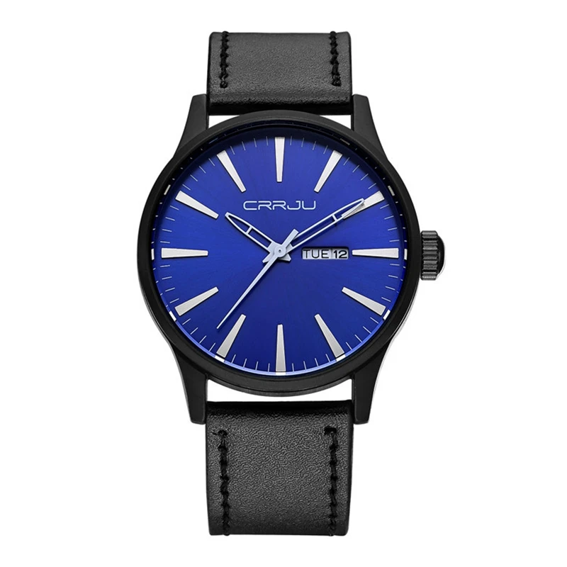 

CRRJU Mens Military Style 2017 Business Watch Casual Mens Watches Top Brand Luxury quartz-watch Wristwatches relogio masculino