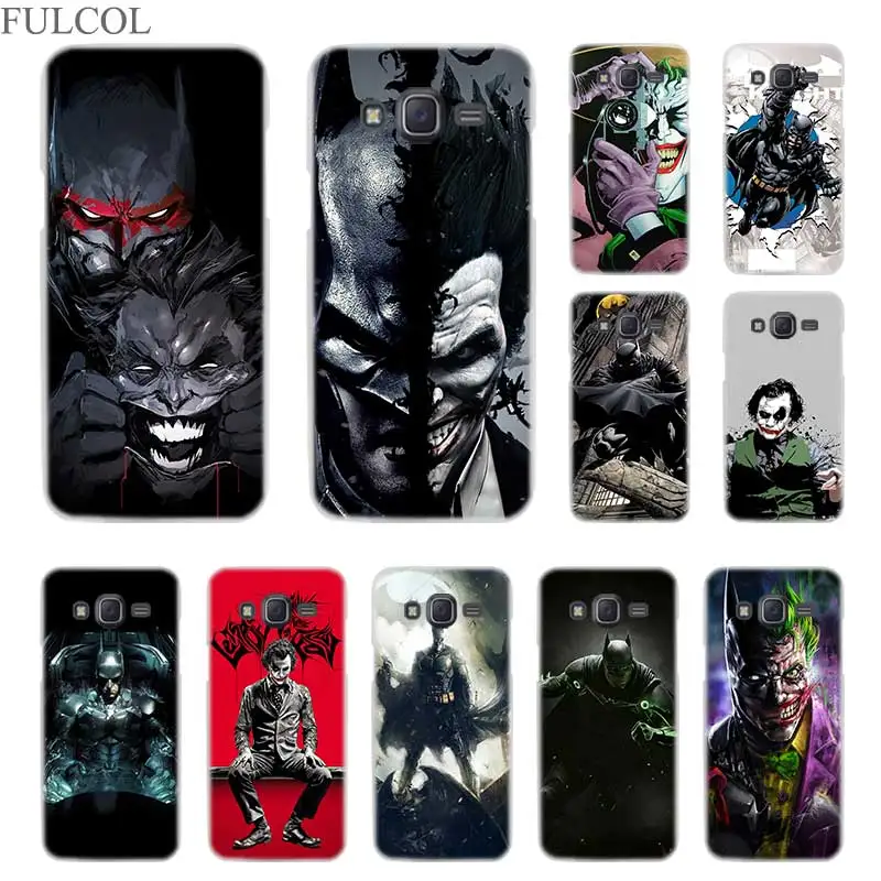 

FULCOL Dc Comics Batman Joker Transparent Hard case for Samsung Galaxy J3 J4 J6 J7 J8 2018 2015 2016 2017 EU Prime Max