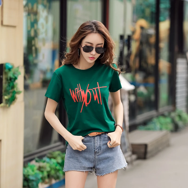

Plus Size S-3XL Summer T Shirt Women New Arrivals Fashion O-neck Printed T-shirt Woman Tee Tops Casual Female T-shirts