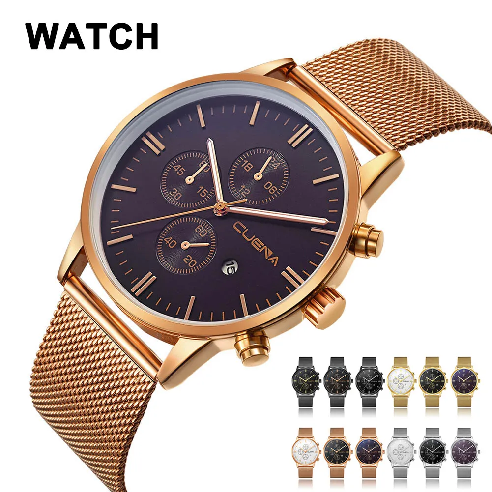 

Men's Quartz Watch Ultra Thin Glass Case with Alloy Band KQS8