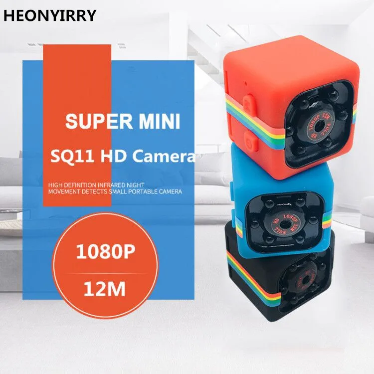 Goede Draagbare SQ11 SQ12 HD 1080 p Auto Thuis CMOS Sensor Nachtzicht Camcorder Mini Camera Camera DVR DV Motion Recorder camcorder sq8