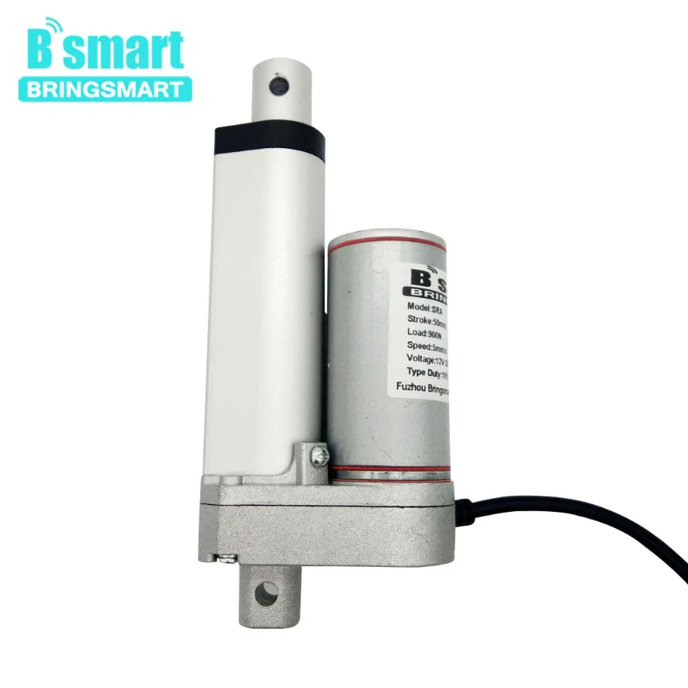 Линейный двигатель постоянного тока Bringsmart IP65 50 мм ход 900N 90 кг нагрузка трубчатый 2