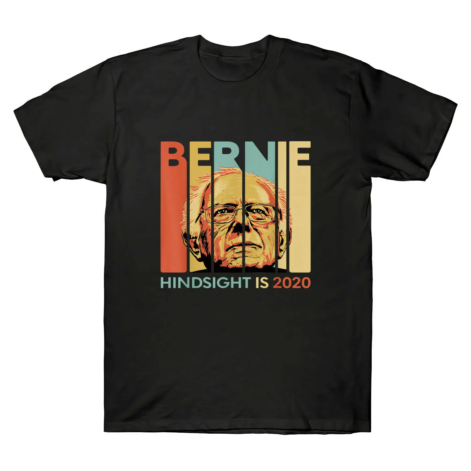 Футболка с короткими рукавами Bernie Sanders Hindsight Is 2020 футболка принтом демократ
