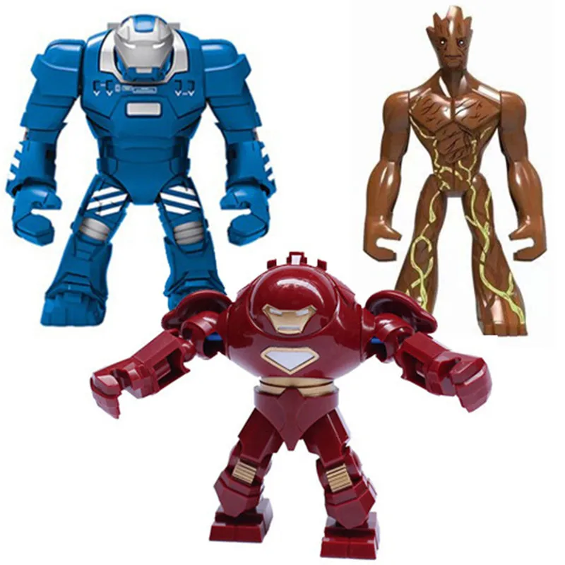 

Single Sale Super Heroes iron Man Soldier Figures Building Block Brick Toys For Children
