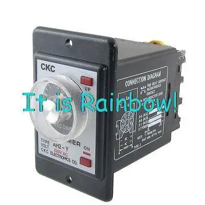 

Free Shipping 0-10s Seconds UP ON Indicator Lamp Time Timer Relay with Socket