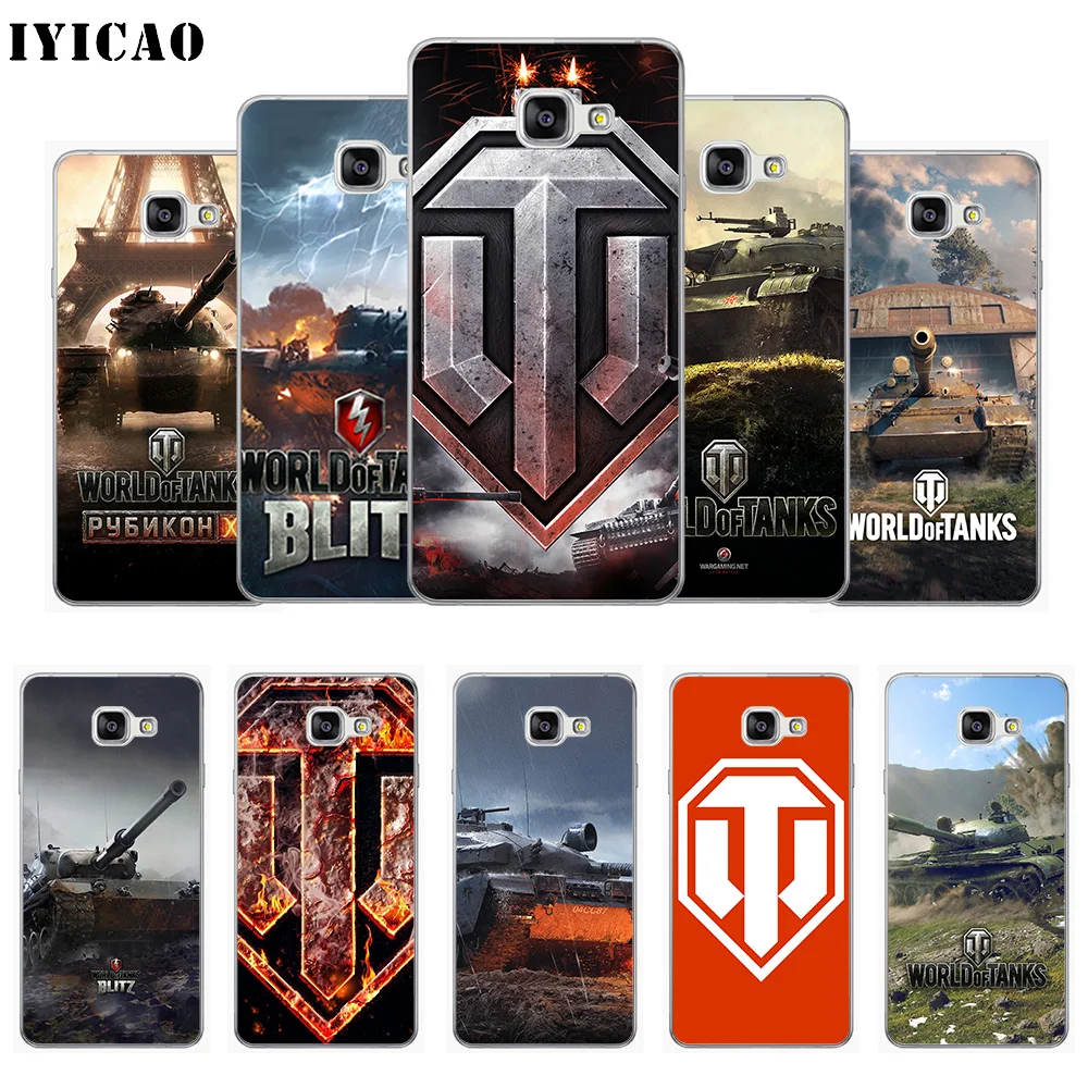 Мягкий силиконовый чехол для телефона IYICAO World of Tanks Samsung A10 A30 A40 A50 A70 M10 M20 M30 TPU |